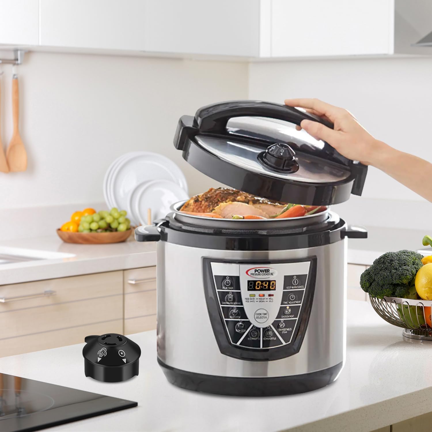 ZoneFly Original Pressure Release Valve Compatible with Power Cooker XL & Emeril Lagasse Pressure Cookers - Fits PPC770, PPC773, PPC780, PPC790, PCXL-PRO6 - 6Qt & 8Qt